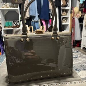 Elegant Olive Green Handbag